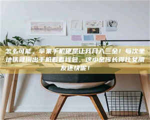 伊犁怎么可能，苹果手机硬是让我月入三金！每次坐地铁就掏出手机看看钱包，这小金库长得比女朋友还快呢！ 第1张